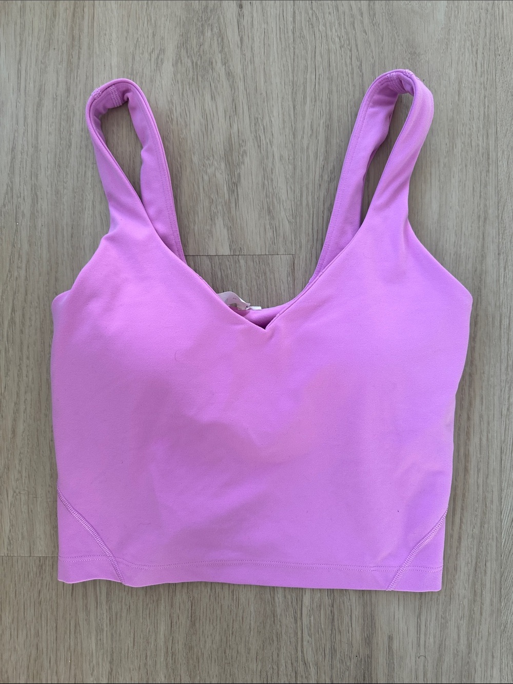 lululemon athletica Lilac Pink V-Neck Longline Sports Bra